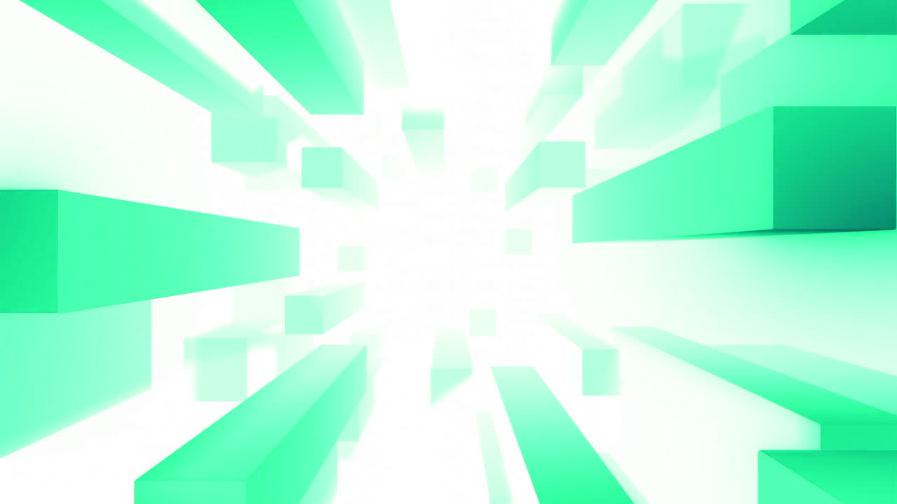 formas geométricas abstractas en verde y blanco