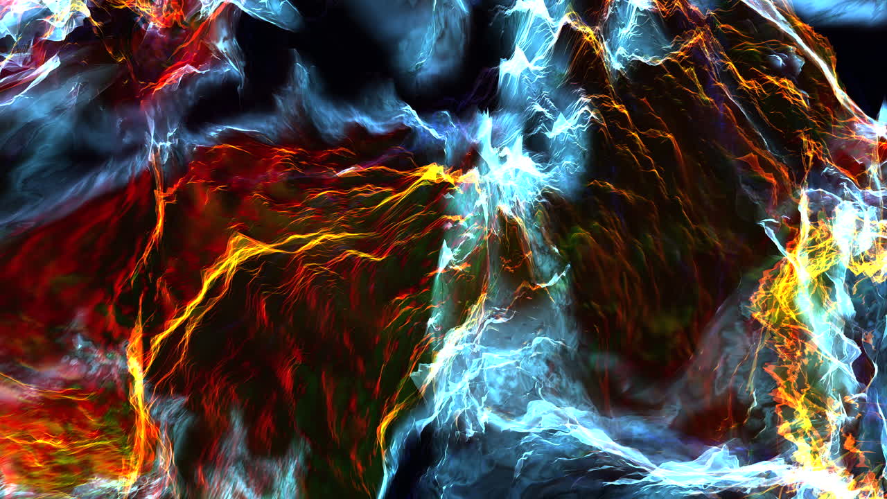 Abstract liquid blend of multiple dye colours mix in slow fluid motion Trippy visual background ideal for music visuals, creative branding, and modern presentations
