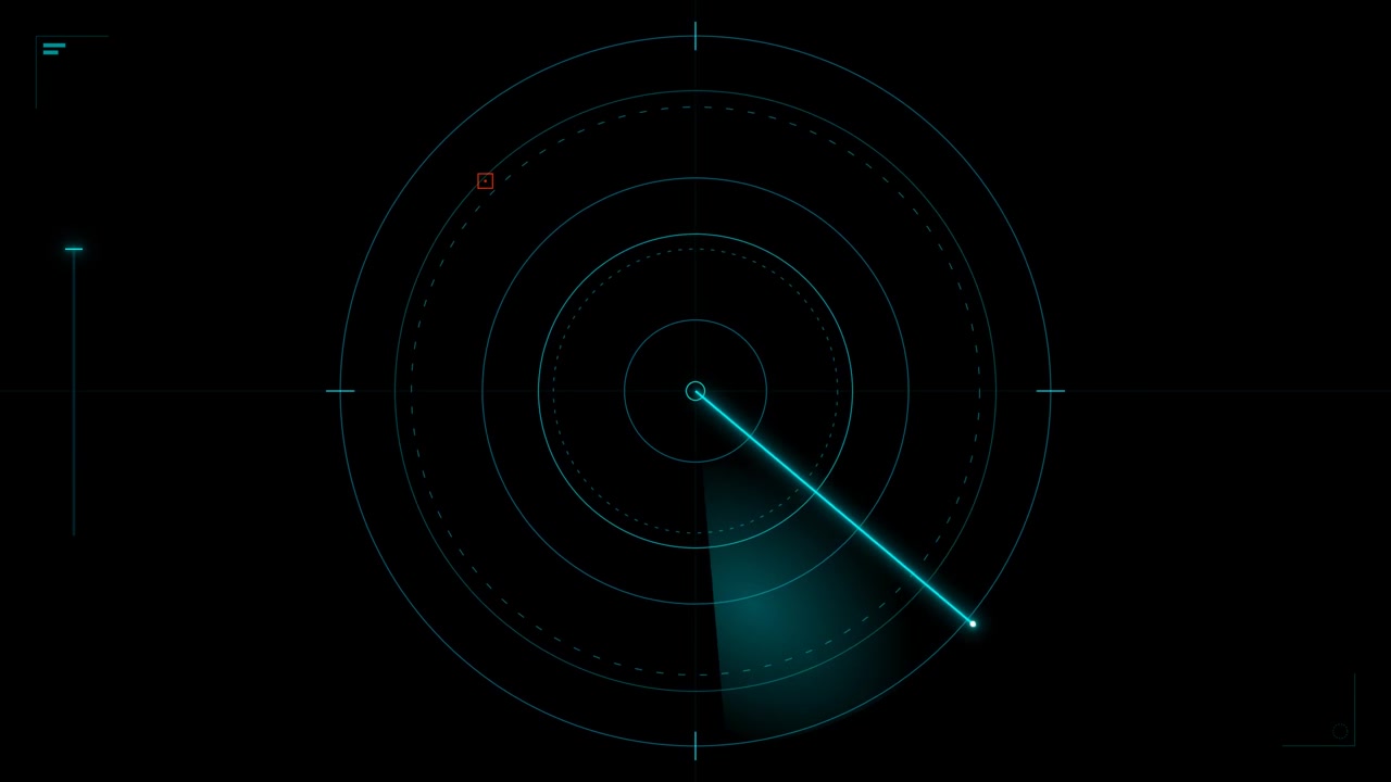 Schermo Radar Digitale in Scansione per Obiettivi