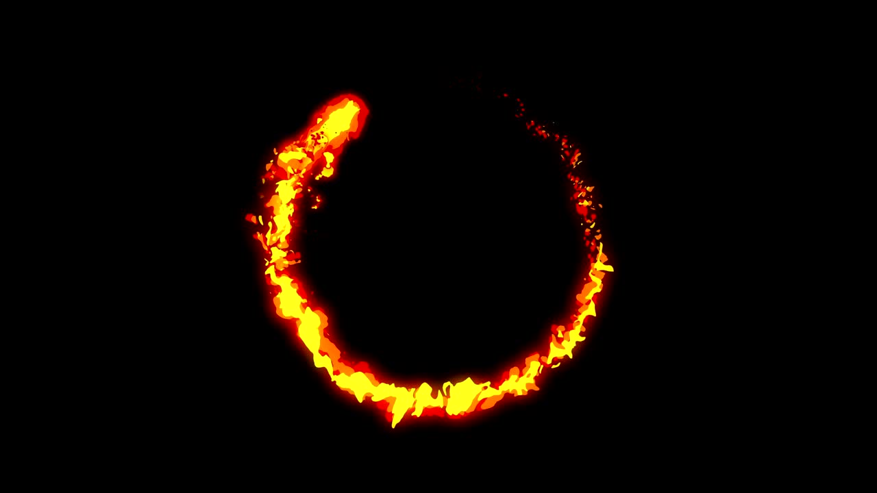 Fire lightning animation, Cartoon comic animation, Flame loop background,