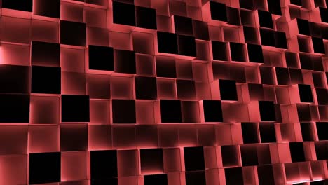 bloques iluminados en rojo que entran y salen