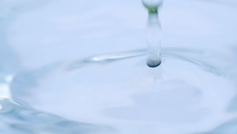 water movement caused by droplets and create ripples