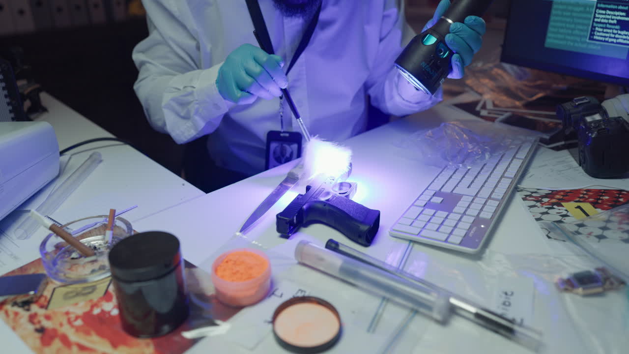 Crime Scene Investigation with UV Light
