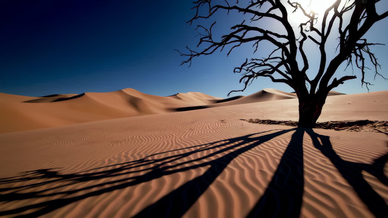 árbol solitario en el desierto