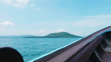 beautiful island view from a boat