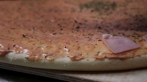 la pizza está en progreso.
