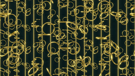 gold ring background loop tile swirling