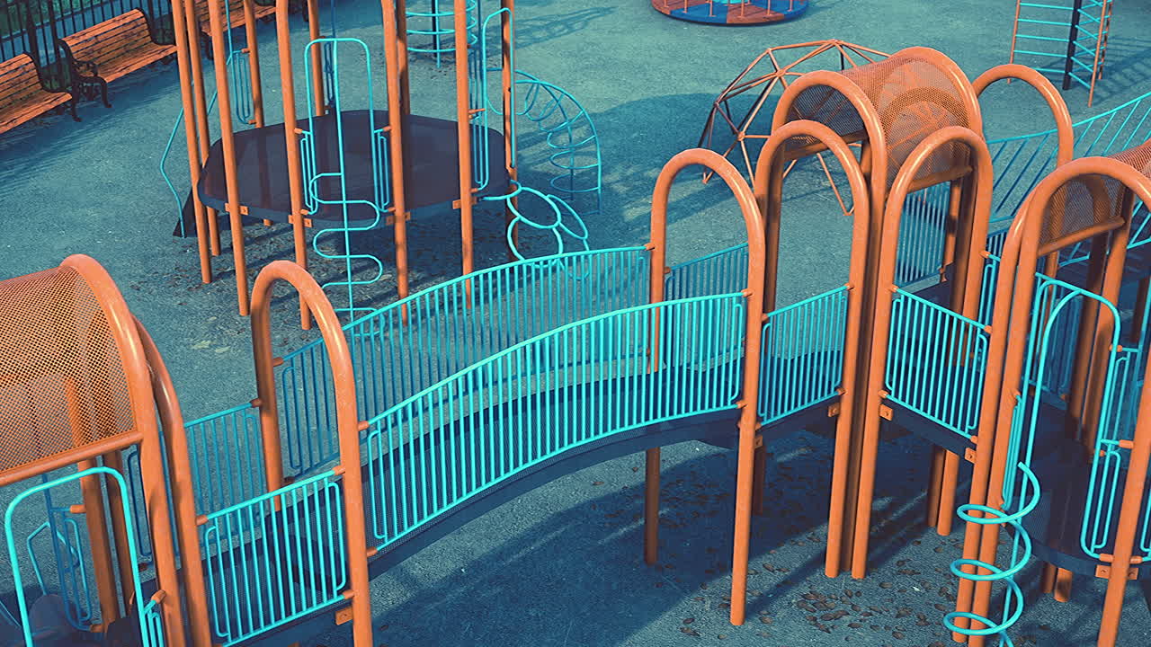 코로나 19 기간 동안 어린이들이 공공 놀이터를 피하는 개념