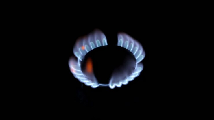 Gas Stove Burner Flame