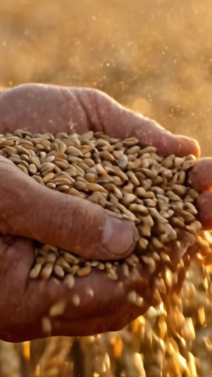 A Jornada da Colheita: Do Grão à Mão - Capturando a Essência da Agricultura e a Conexão Entre Humanos e Natureza