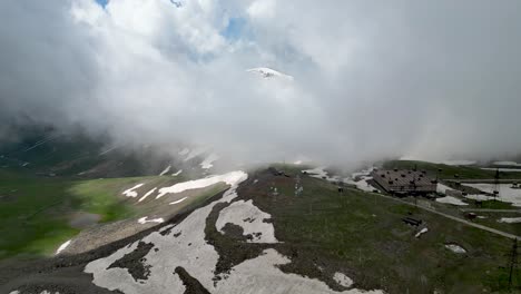 4k high resolution drone video of the beautiful mount aragats- armenia