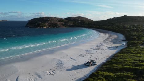 la playa de la bahía de la suerte, parque nacional cape le grand, australia occidental