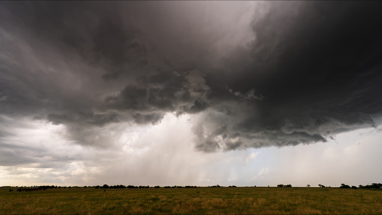 Stormy Weather Over Open Field