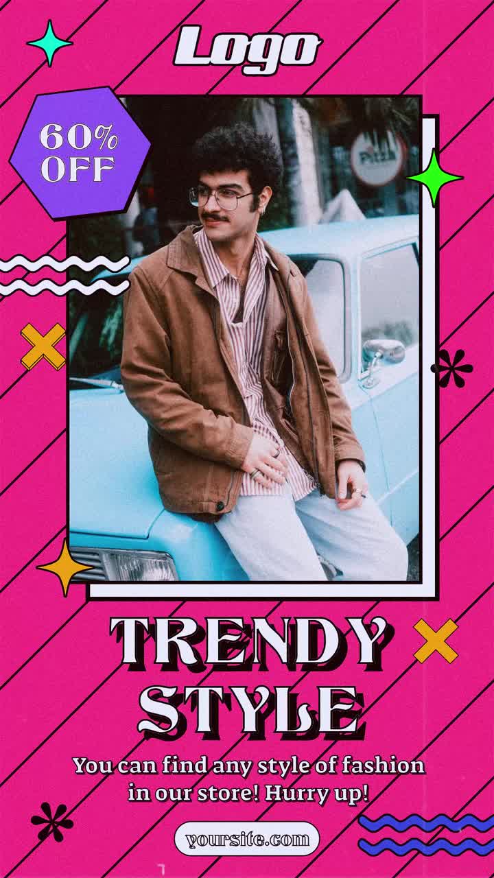 Retro mote Instagram Reel for stilige vintage merkevarekampanjer
