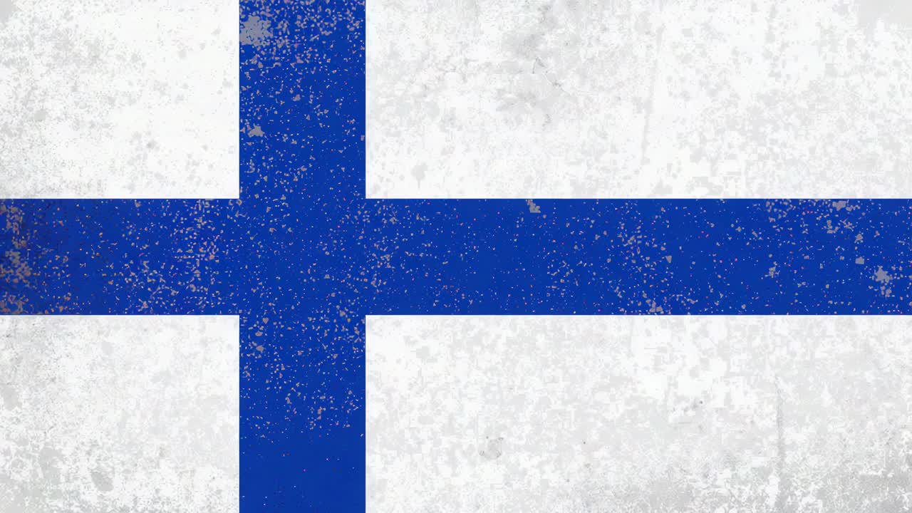 Displaying large blue Nordic cross filling tight crop, grunge texture shifting due to minor shifts