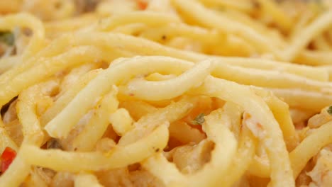 creamy spaghetti with seafood