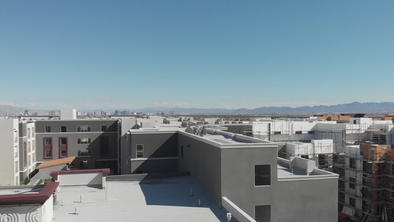 construcción de los suburbios de las vegas y horizonte mpg4; uhd