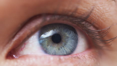 Extreme-Close-Up-Of-Eye-Opening-As-Man-Looks-At-Camera-In-Studio