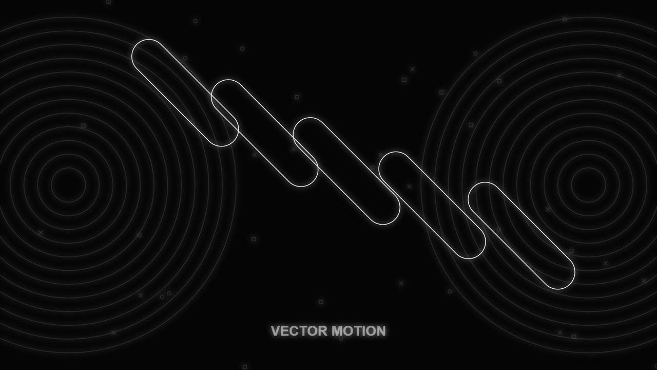 Abstract Motion Graphics with Pulsing Geometric Shapes