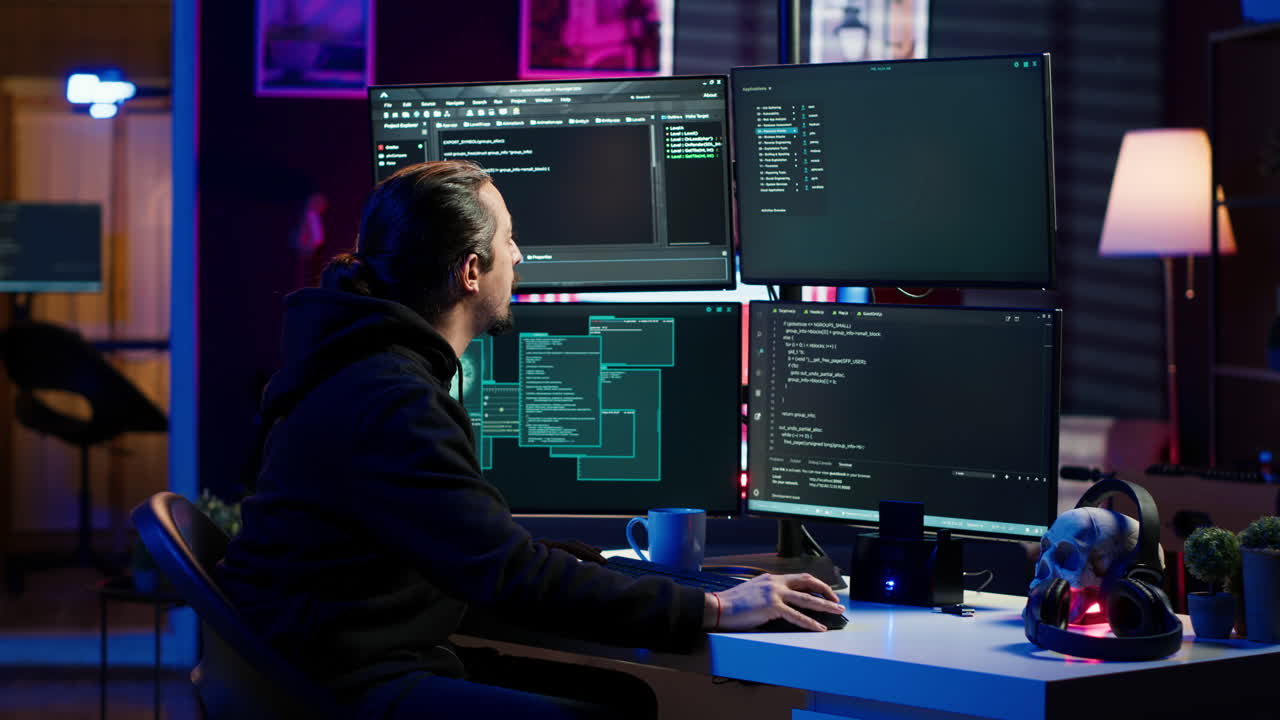 Scammer attacking victims computers using malware