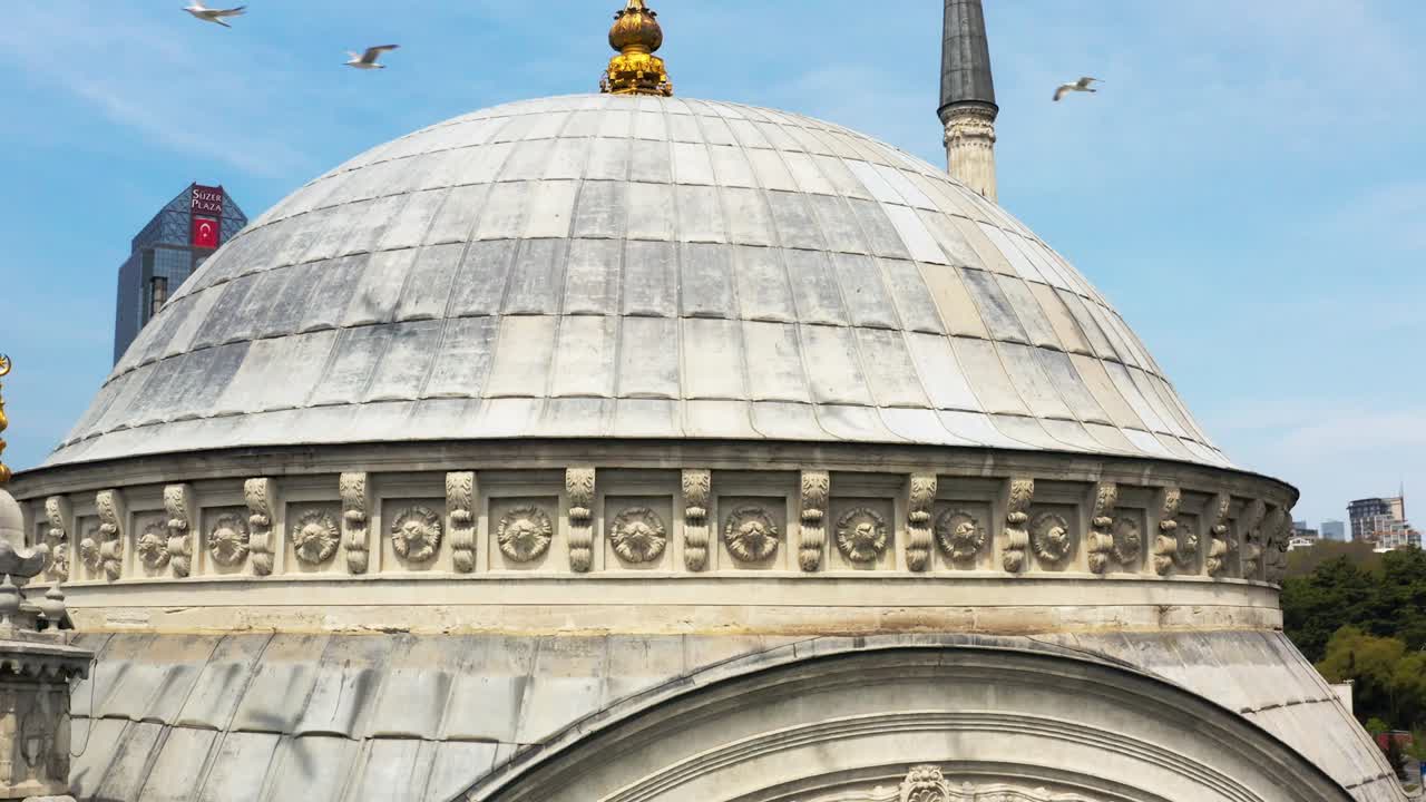la cuarentena del palacio de dolmabahce vista aérea