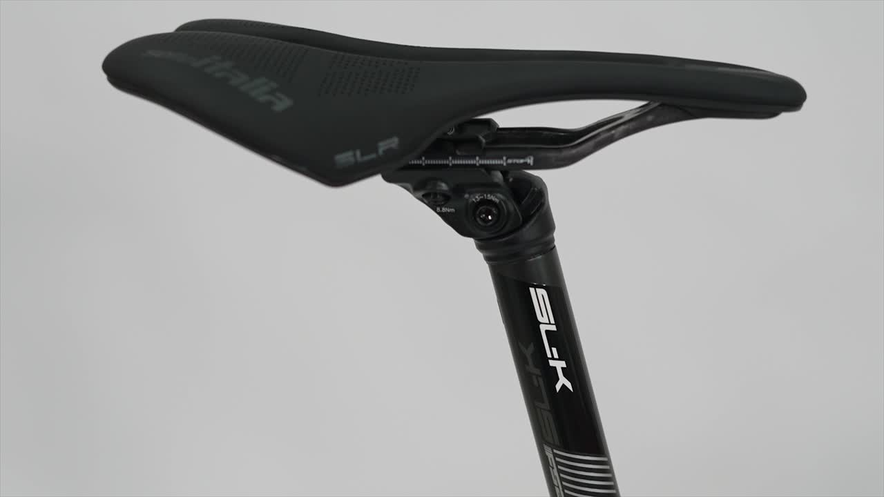 A bicycle seat and post