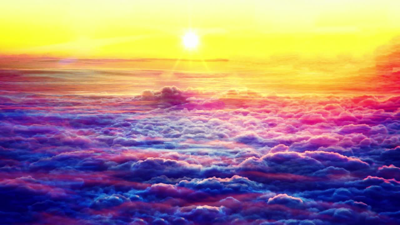 Blue sky white clouds puffy fluffy white clouds cumulus cloud scape timelapse summer blue sky time