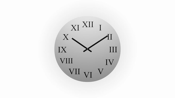 Clock Counting Down 24 Hour Day Fast Speed Time-lapse 4K HD