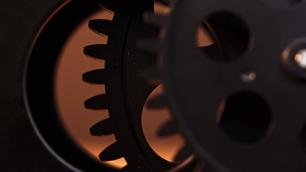 레트로 그룬지 산업 기계 시계 기어