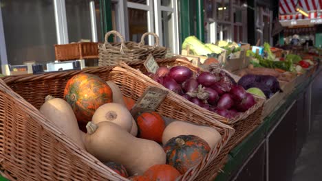 organic and fresh produce for sale at open air farmers market