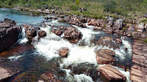 beautiful, inspiring and relaxing water flow in untouched forest