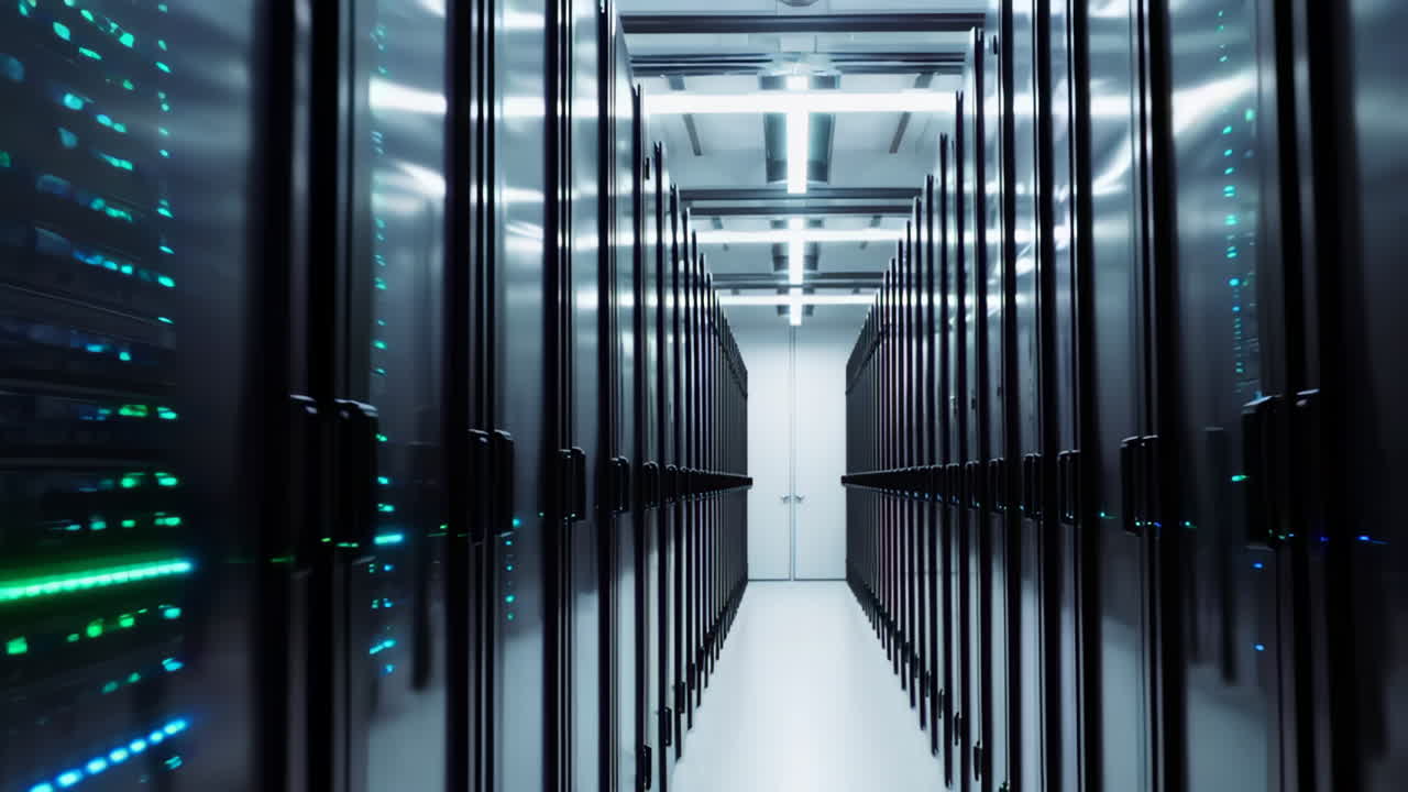 Modern Data Center Interior