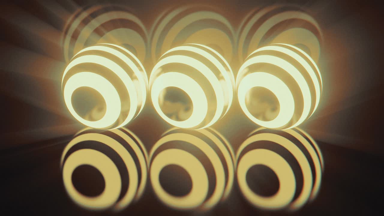 추상적인 애니메이션 다채로운 구형 스 비디오