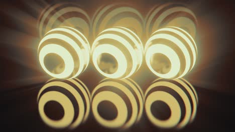 animación abstracta colorido esférico video de stock
