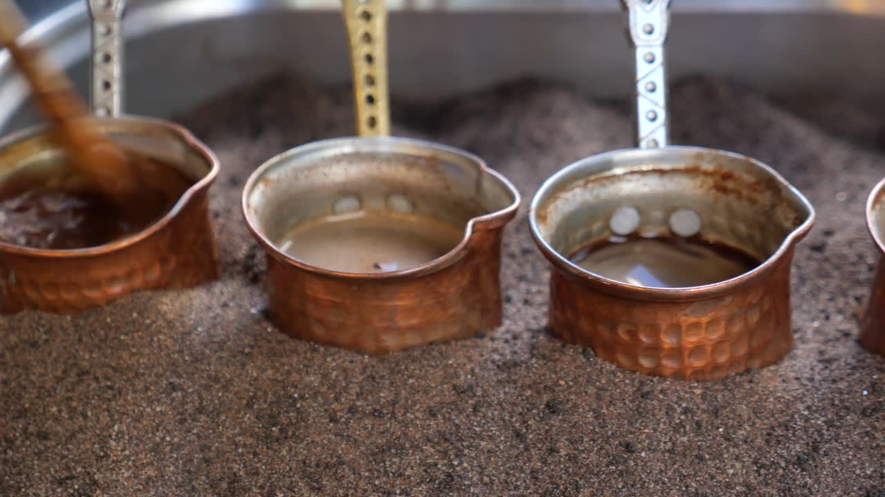 Traditional Turkish Coffee Brewing