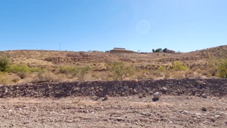 house in the desert background