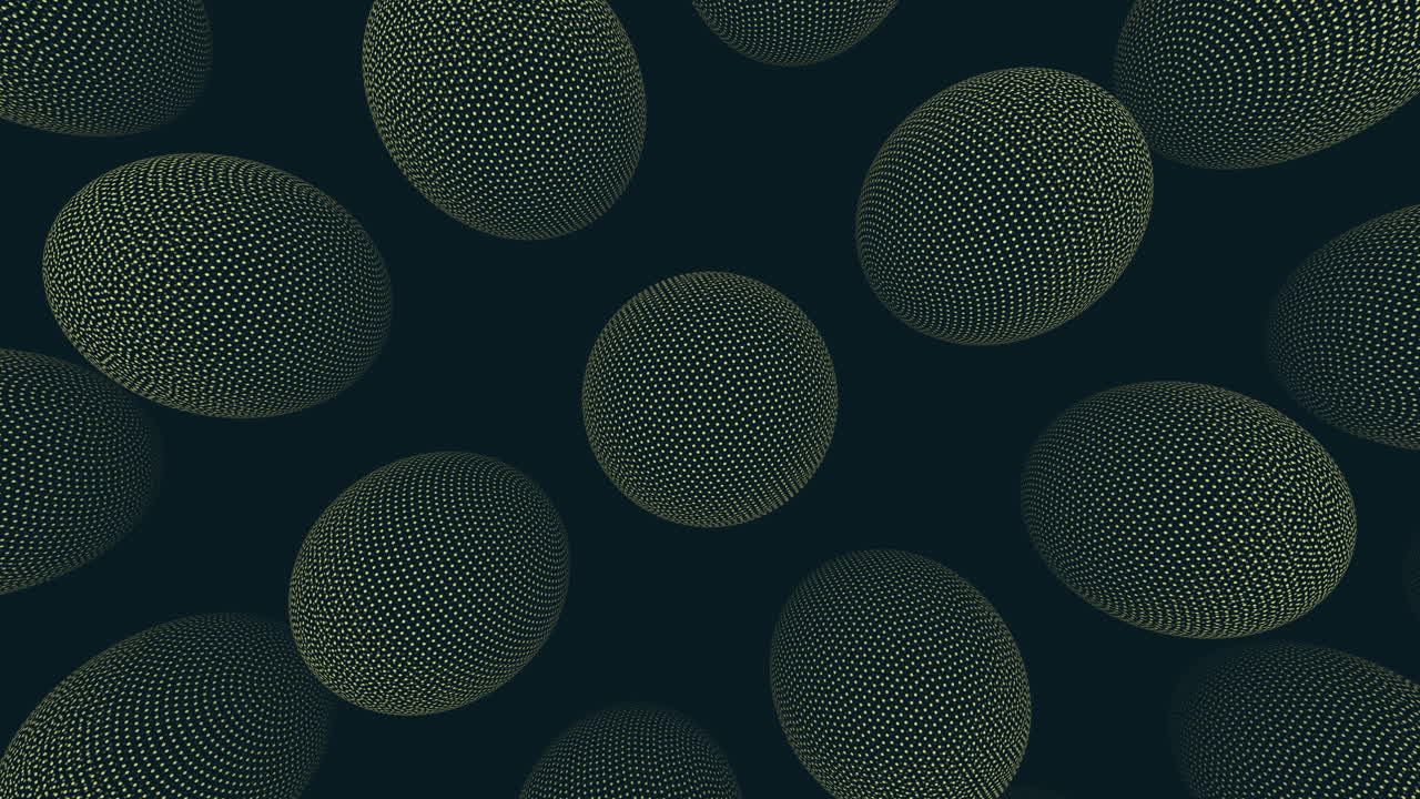 Sleek 3d circle pattern on black background