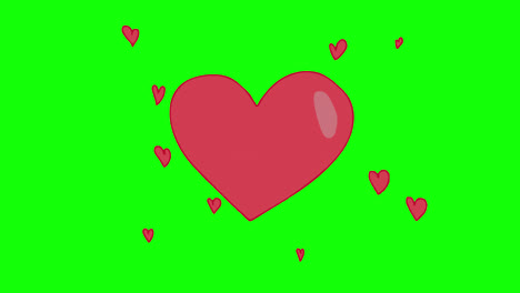 Icono-De-Corazón-Rojo-Amor-Bucle-Animación-Vídeo-Fondo-Transparente-Con-Canal-Alfa.