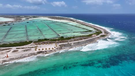 bonaire skyline at kralendijk in bonaire netherlands antilles