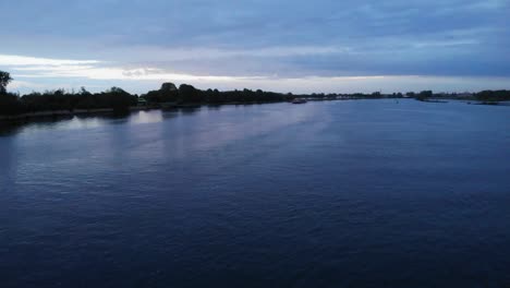 Cargo-Ship-Of-Pecaro-Shipping-Travels-The-River-In-South-Holland