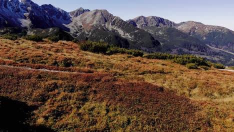 imágenes cinematográficas de drones aéreos 4k de las montañas salvajes del parque nacional de tatras en el norte de eslovaquia