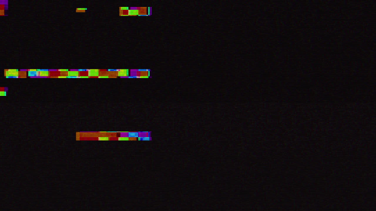 Sfondo astratto con glitch digitale e rumore statico