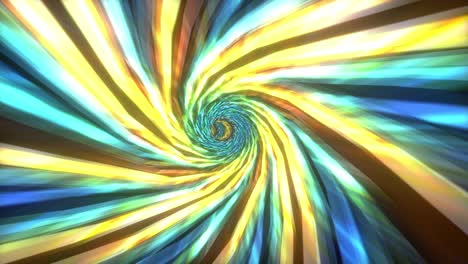 loop of abstract hypnotic multicolored flickering glow light hyperspace vortex warp tunnel through time and space animation. loop sci-fi interstellar travel through wormhole in hyperspace vortex tunnel.