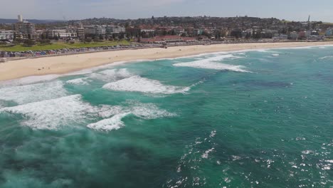bondi beach. aerial view over the most famous beach in sydney, australia