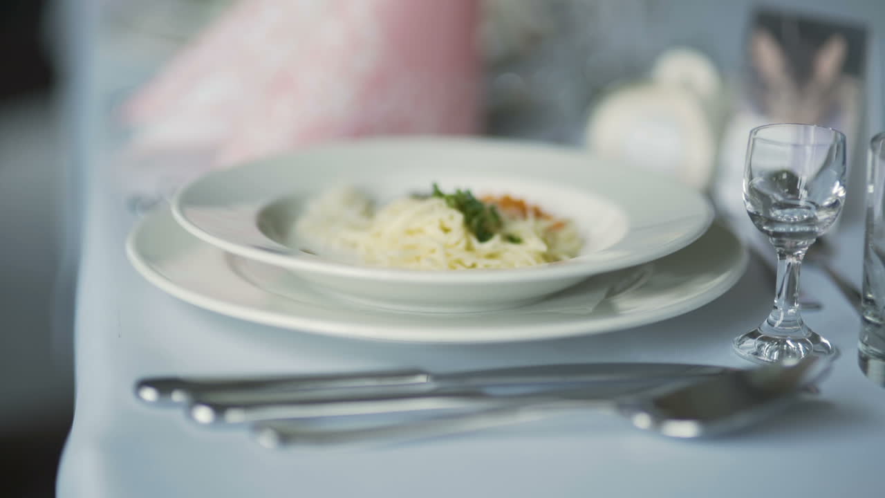 Luxury Decorated Table For Romantic Dinner 