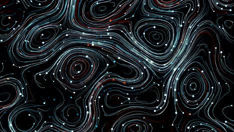 4k abstract neon swirls.