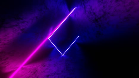 4k abstract seamless looped animation of iridescent neon ray, glowing light tube