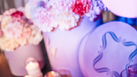 lighted candles in wide glass cups