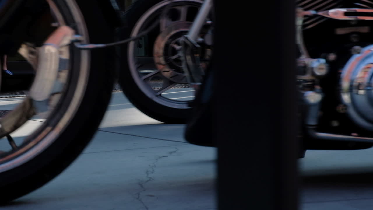 Riders leaving the start at the Distinguished Gentlemans Ride in Ghent Belgium and support the good cause.