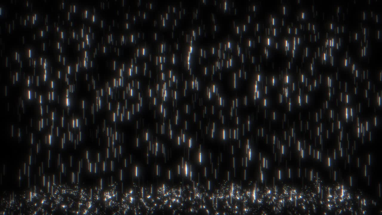 Glowing Monochromatic Heavy Rainfall Floor Background Loop